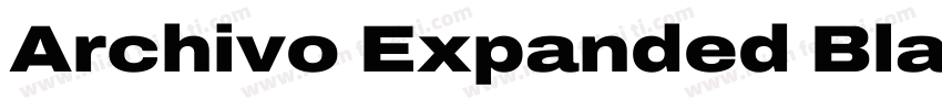 Archivo Expanded Black字体转换